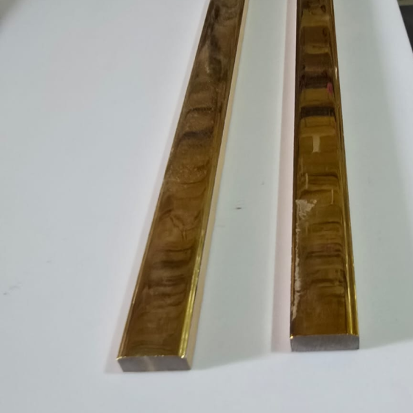 GOLDEN FLAT PATTI 20X600MM