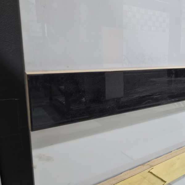 BLACK FLAT PATTI 40X600MM